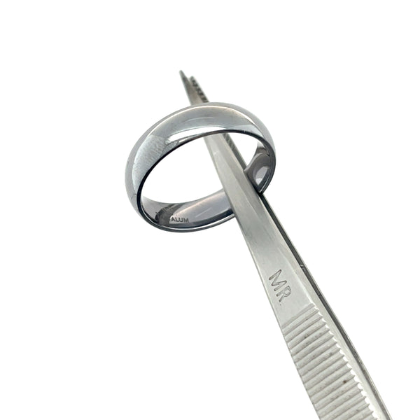6mm Tantalum Dome High Polish Band