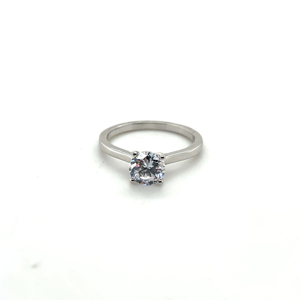 14kwg Cath Solitaire Ring