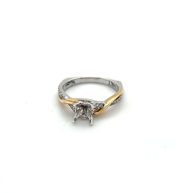 14k YG/WG twisted Ring