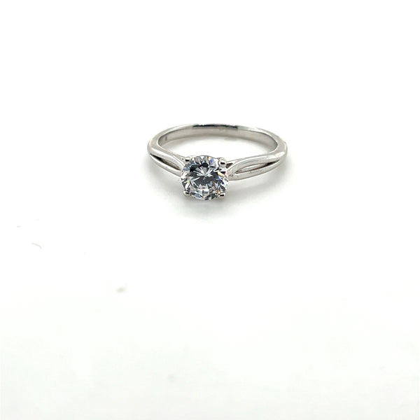 14kwg Split Shank Open Leaf Ring