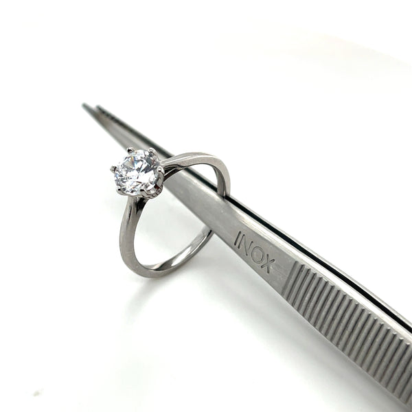 14k 6 Prong Solitaire Ring