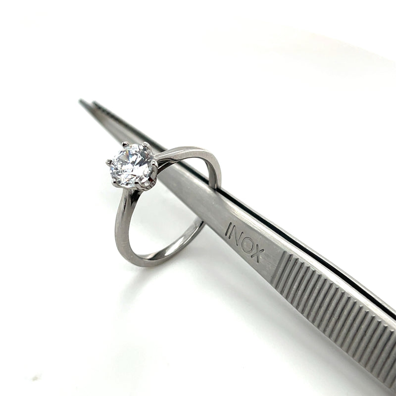 14k 6 Prong Solitaire Ring